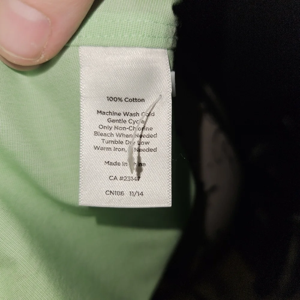 Talbots Womans Light Green Sleeveless Blouse Size 16 - Picture 7 of 12